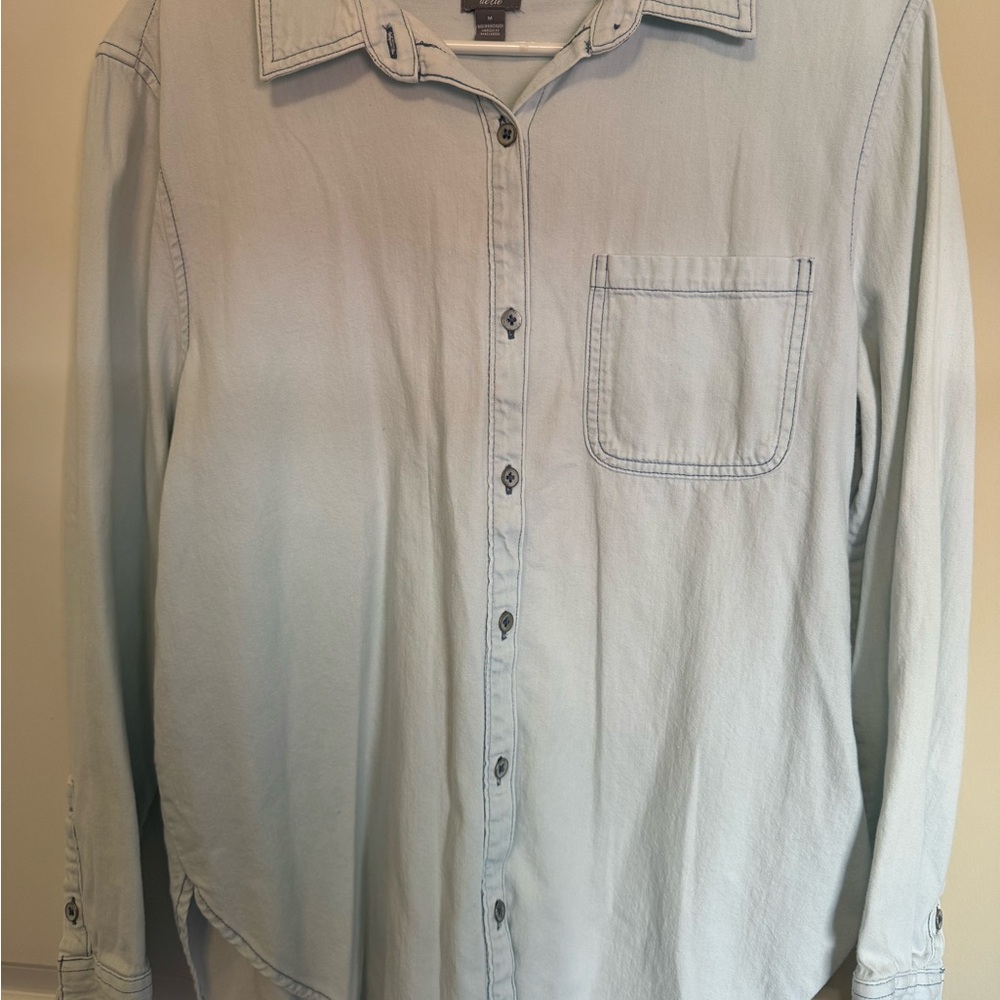 Aerie Oversized Chambray Shirt